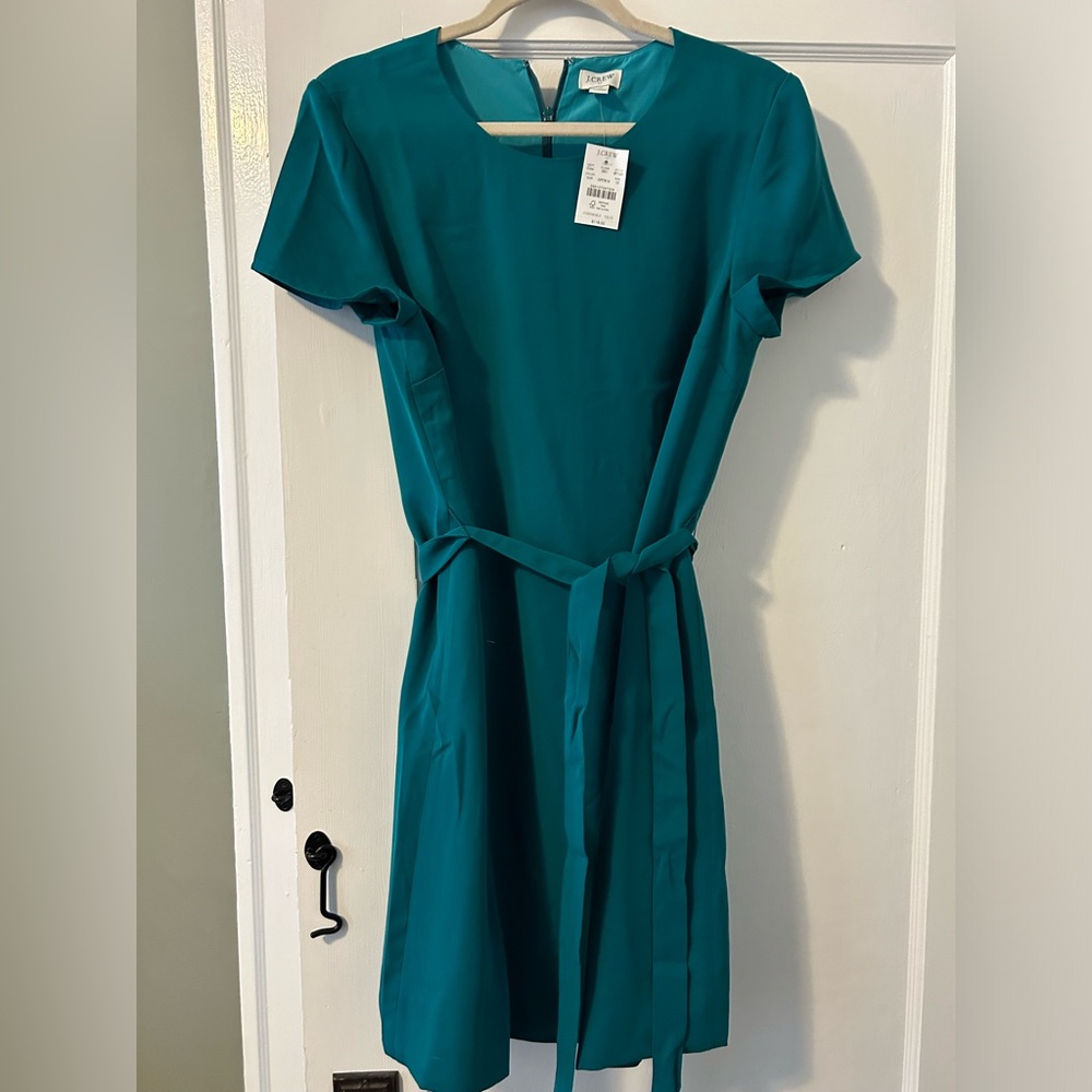 Teal J. Crew work dress - NWT